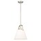 Z-Lite Z-Studio Pendant, 1-Light, 12.5 In.W x 14 In.H, Brushed Nickel/Ivory 743P12-BN - alternate 6